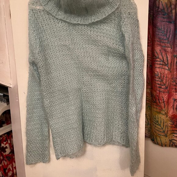 The Limited Ice Blue Mohair Sweater Size M - Picture 6 of 6